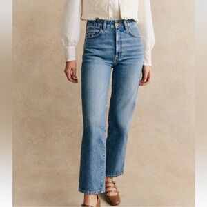 Sézane l’iconique droit trouser jeans size 6 denim new with tags